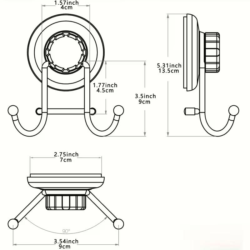 Suction cup hook towel rack wall hook toilet paper hanger for hanging kitchen and bathroom supplies easy to install