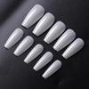 500 шт./пакет, система наращивания гелевых ногтей, полное покрытие, скульптурные прозрачные шпильки, гроб, накладные ногти