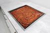 Glass protective plate for stove 50x52 Brick