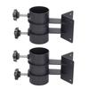 2 Pcs Patio Umbrella Side Holder Steel Parasol Umbrella Clamp Mount Fixed Clip Base for Deck