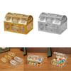 Treasure Chest Candy Boxes Clear Jars Gift Storage Boxes 12pcs for Baby Shower Birthday Party Wedding Ornament Container