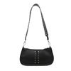 Pu Unique Leather Small Square Bag For Women With Casual Street Style And Fashionable Rivet Design