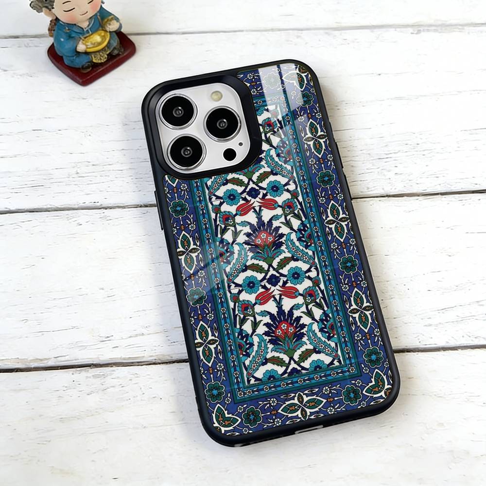 Чехол для телефона с цветочным узором в персидском стиле для iPhone 17, 16, 15, 14, 13, 12, 11 Plus, Pro, магнитный для Magsafe, беспроводной зарядки