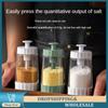 0.5G Metering Salt Shaker Push Type Seasoning Salt Dispenser Salt Tank Sugar Bottle Spice Pepper Salt Shaker Jar Can Bottle