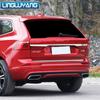 Хромированное украшение для заднего бампера Volvo 2018-2022 xc60, декоративная яркая полоса из нержавеющей стали, декоративная полоса багажника