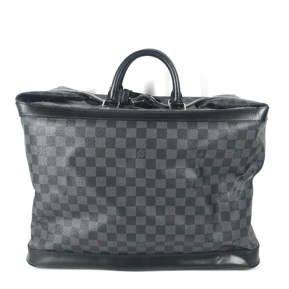 Louis Vuitton N41161 Damier Graphite Grimo Travel Bag Hand Bag Duffle Bag Black