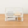 MUJI Акриловый шкаф с перекрытием, 2 ящика, ширина x глубина 13 x высота 47380910, прибл.. 17,5 9,5см