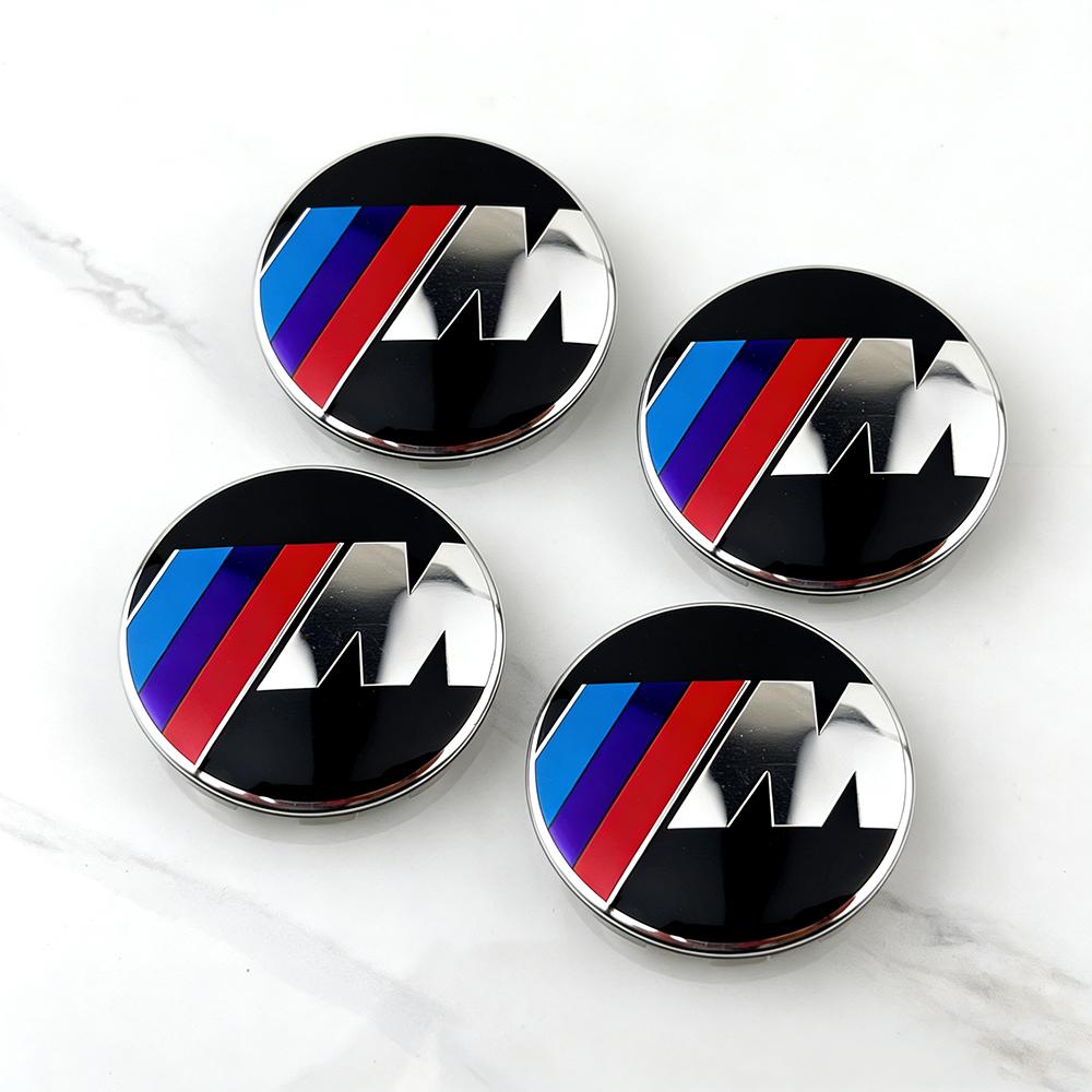 For BMW M 4pcs 56mm 68mm Car Logo Wheel Center Hub Caps For BMW X1 X3 X5 X6 Z4 E60 E38 E53 E70 E85 F30 F20 F48 F90 G30 G38 F52 Accessories JG8