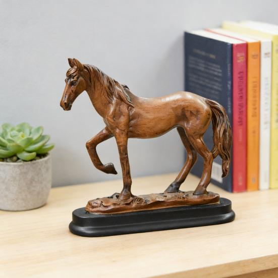 Имитация фигурки лошади Приносит удачу Богатство Лошадь Полимерная статуэтка Фэншуй украшение Домашний офис Настольный орнамент