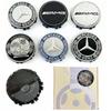 ZQE1  4PCS 75mm Floating Wheel Center Hub Caps Cover for Mercedes-Benz B/C/E/S Class a C200L GLC GLK CLA Car Accessories