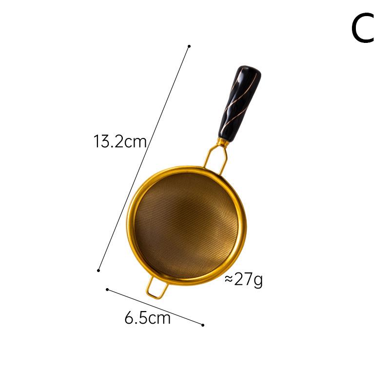 Wooden Handle Reusable Tea Strainer Stainless Steel Fine Leak Mesh Sieve Tea Leaf Infuser Coffee Filters Teapot Accessories