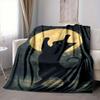 1pc Black Cat Moon Night Blanket Warm, Cozy, And Soft, Suitable for Sofas, Beds, Cars, And Office Use.Perfect for Camping And Travel, Making It a Grea