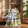 Pickle Pickle Custom Flannel Blankets Soft Warm Cozy Throws for Home Decor Holiday Gifts