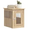 Wooden Style Dog Crate in Sonoma Oak Finish 45 x 62 x 59 cm Engineered Wood