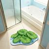 Реалистичный 3D коврик в виде листа, коврик для пола неправильной формы в виде листа, противоскользящий коврик с зеленым листом для декора ванной комнаты, кухни, гостиной
