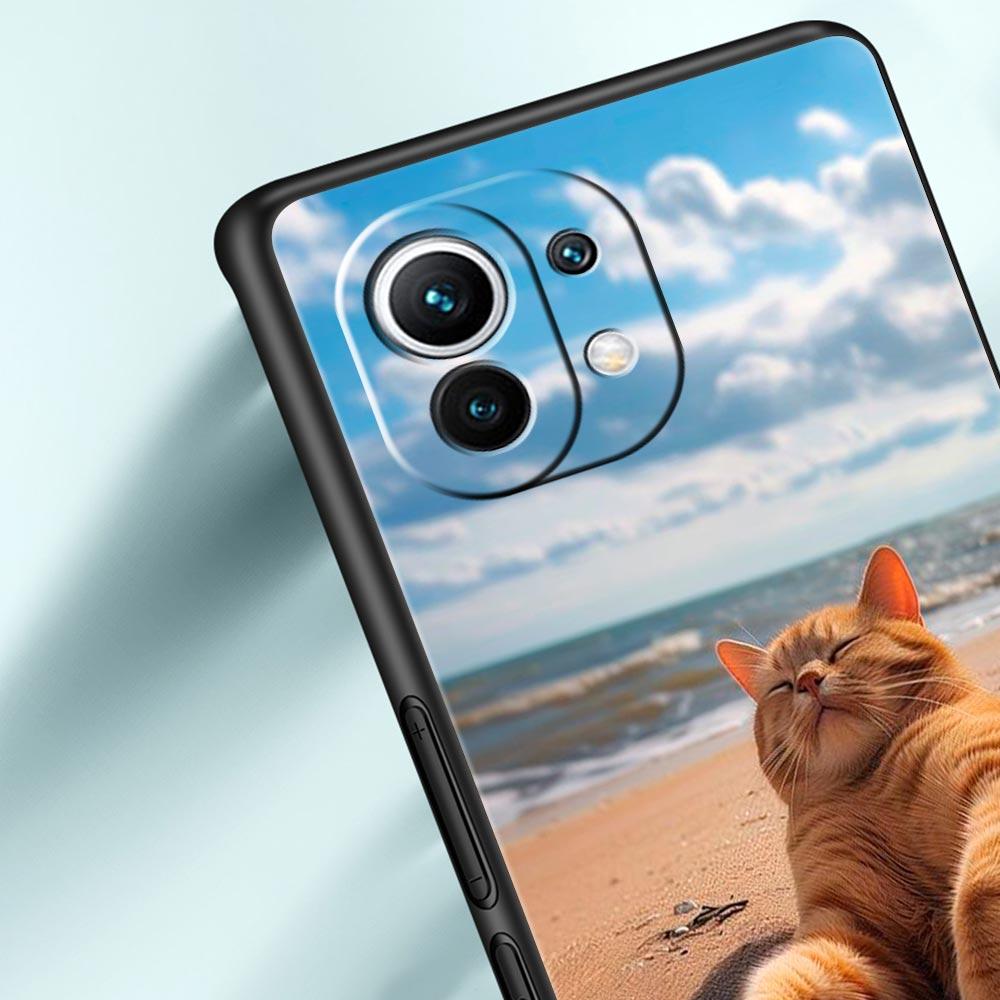 Летний пляжный чехол с пальмой для телефона Xiaomi Mi 15 14 13 12 11 Lite 13T 12T Pro Poco X6 X5 X4 Pro 5G X3 NFC F6 F5 F4 M5