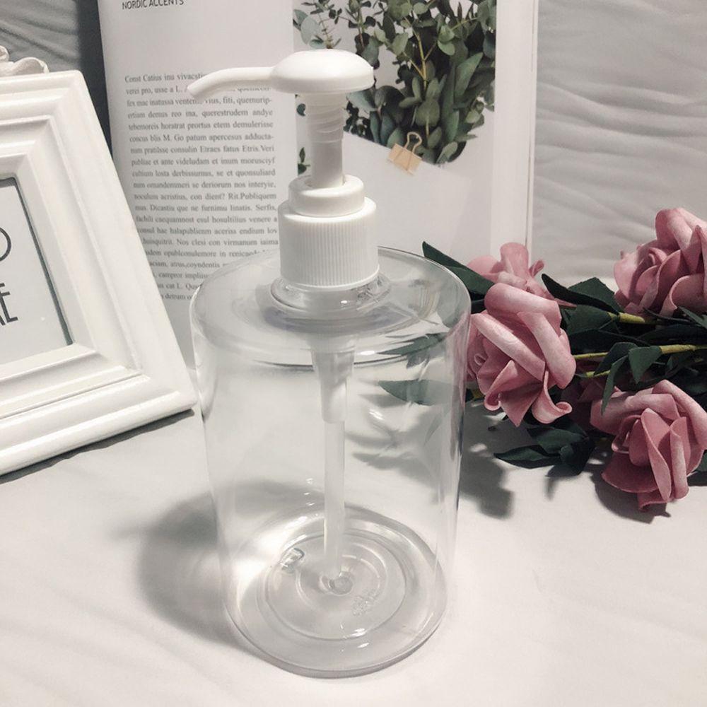 Прозрачный круглый дозатор для мыла с круглой головкой и гелем для душа