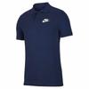 Solid Color Logo Print Short Sleeve Polo Shirt Men Tops Navy-Blue CN8765-410
