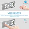 LED Digital Alarm Clock Table Clock Three-Level Adjustment Electronic Desktop Clock for Bedroom Display 12/24H LED Clock