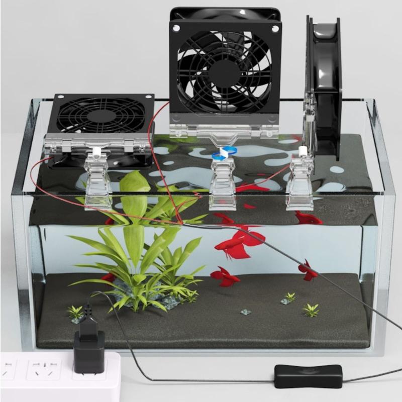 3600RPM High Speed 5V Computer Cooling Fan Adjustable Angle Design For PC Gaming Rigs Router Heat Dissipation