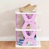 Органайзер для обуви с пыленепроницаемыми отсеками, складная конструкция, большая вместимость, портативная складная стойка для хранения обуви