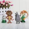 Украсьте Фигурки Персонажей из Мультфильма Мадагаскар Куклы Похожие на Персонажей Для Украшения Безопасный Материал ПВХ