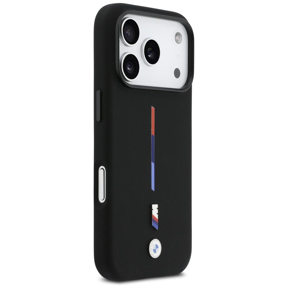 Bmw Case M Silicon Tricolor Line For Iphone 17 Pro Magsafe With Modern