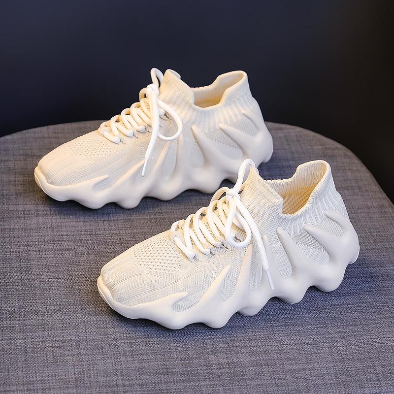 Пара амортизирующих кокосовых кроссовок женские 2025 весна фитнес дышащие взрыв осьминог беговые спортивные женские туфли одинарные туфли