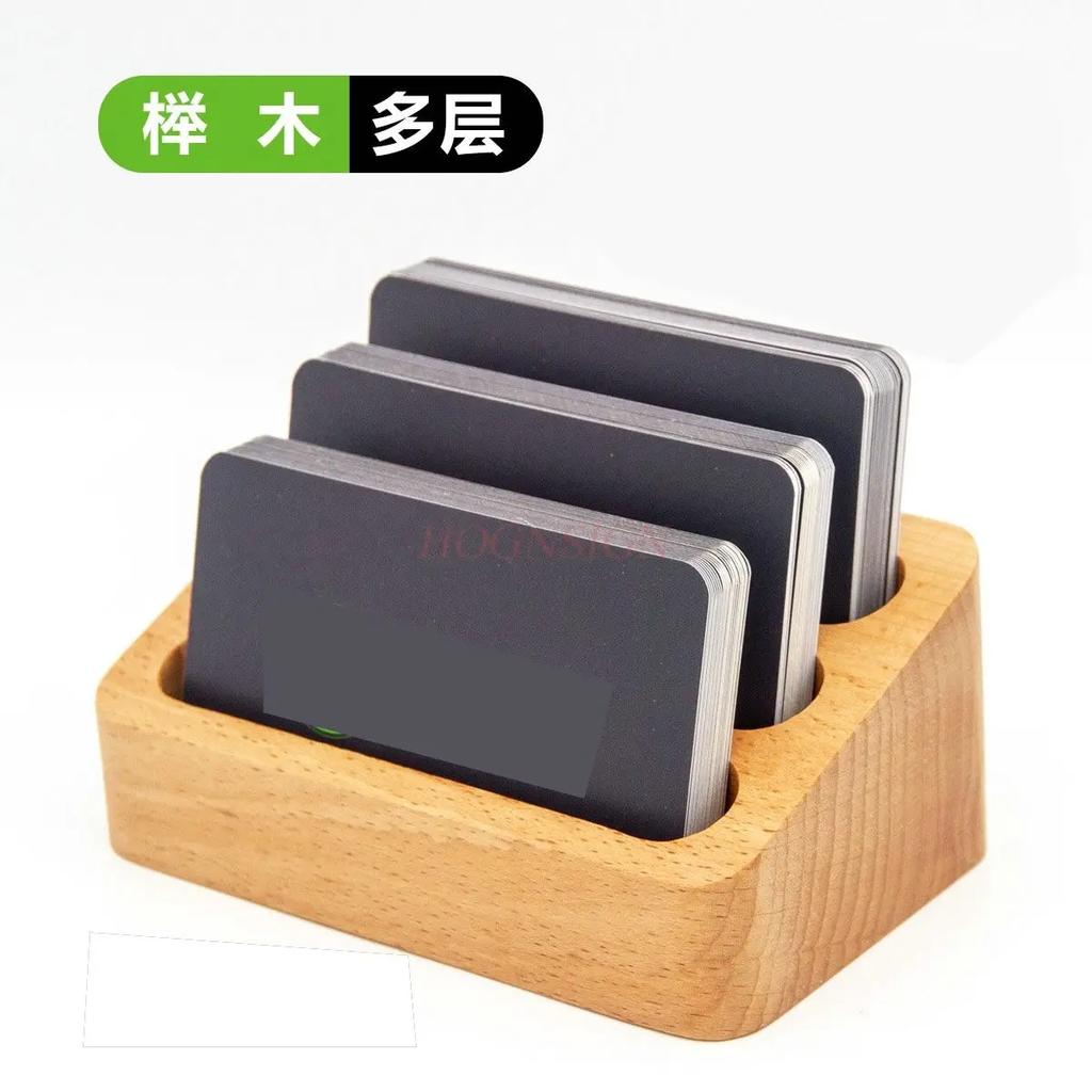 1pcs High end business desktop, front desk, business card box, business card stand, business card holder rack