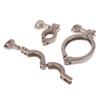 304 Precision Cast Sanitary Clamp Stainless Steel Quick Opening Pipe Clamp Quick Installation Clamp Set Quick Installation Clamp