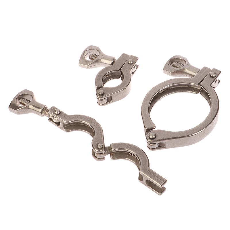 304 Precision Cast Sanitary Clamp Stainless Steel Quick Opening Pipe Clamp Quick Installation Clamp Set Quick Installation Clamp