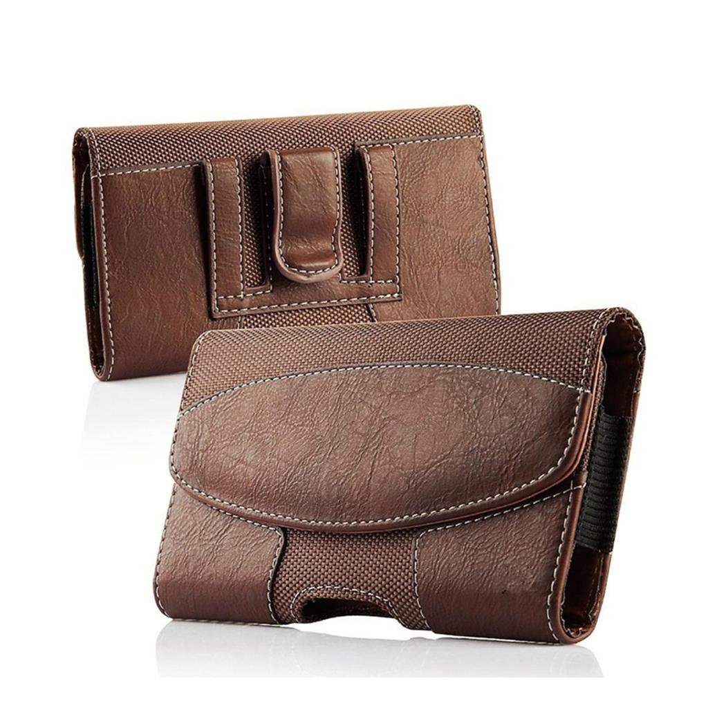 Men Vintage PU Leather Waist Bag Phone Pouch Sport Belt Hip Belt Loop Holster Wallet Carry for Case Purse Organizer