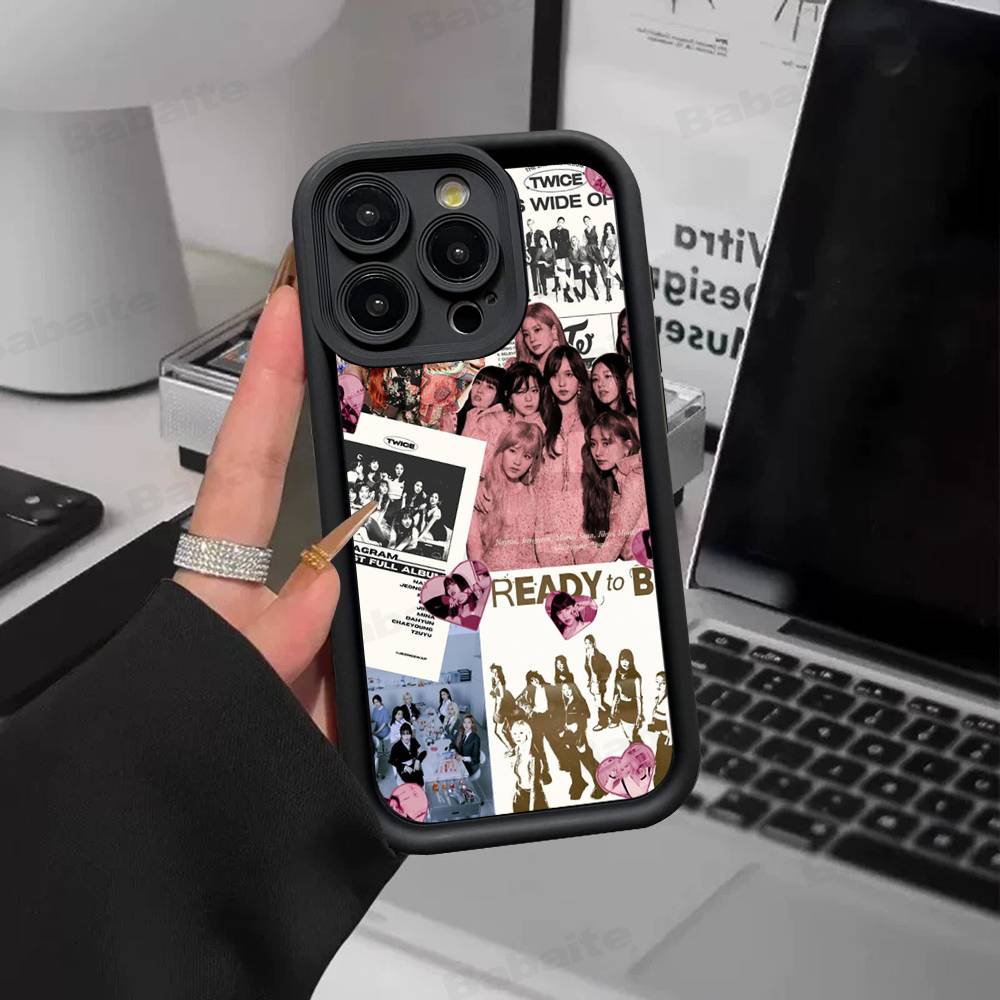 Kpop T-TwiceS Phone Case For Iphone 17 16 Pro Max 15 14 13 12 11 Plus Cover Soft TPU