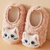 1 Pair Anti-slip Sole Toddler Sock Shoes Soft Plush Kids Shoes Baby Slippers  Walking Practice