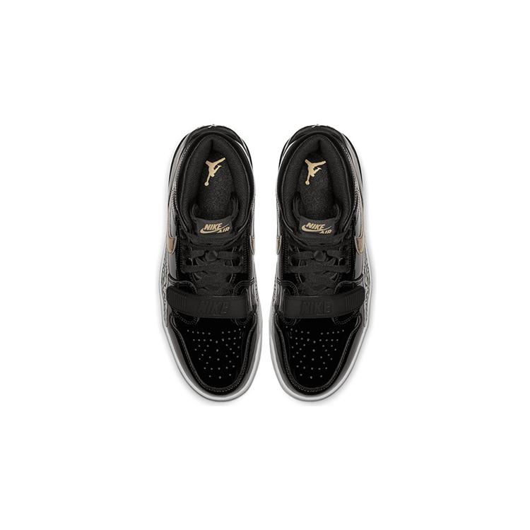 Jordan Legacy 312 Черный Золотой Лакированный GS AT4040-007