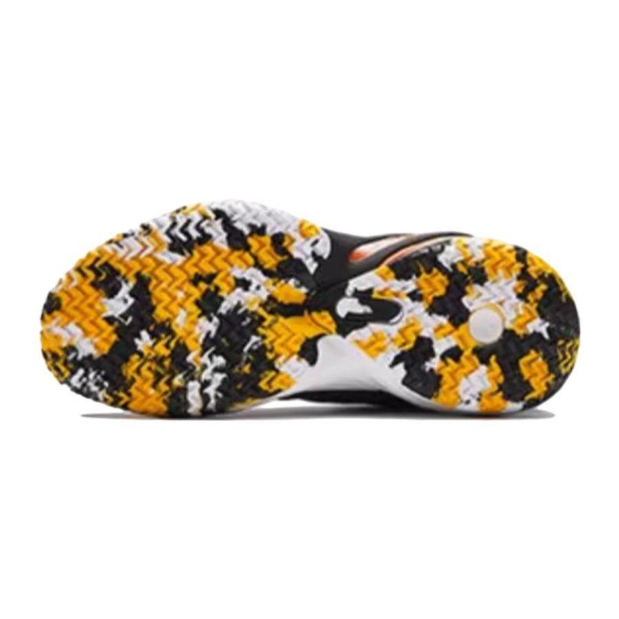 Anta Comfortable And Stylish Low-Top Basketball Shoes Men Sneakers Black Yellow Orange 312341112-2