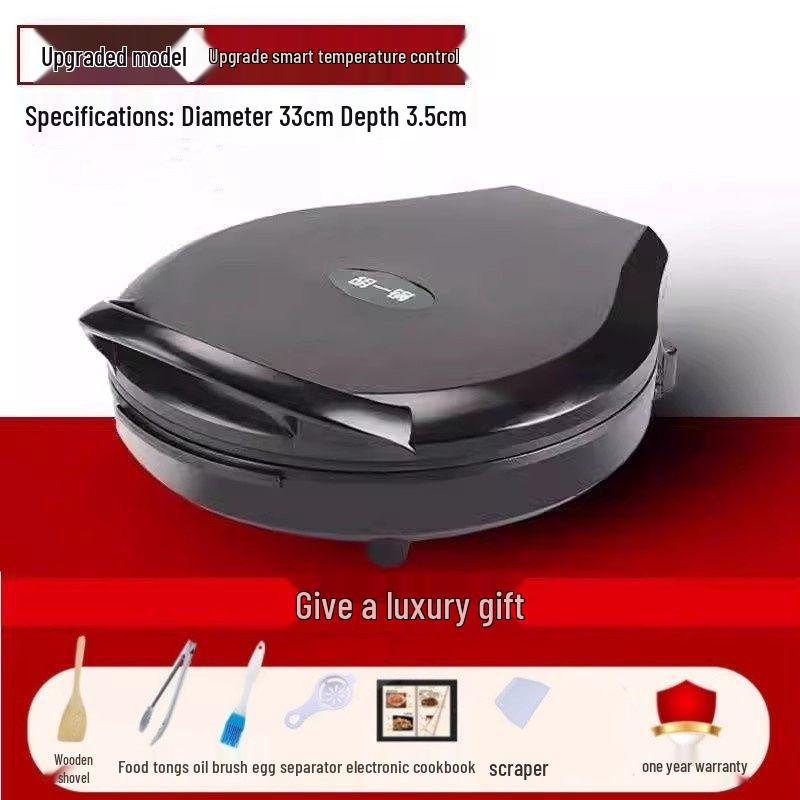Глубокая электрическая двусторонняя сковорода для блинов и гриля с автоматическим отключением