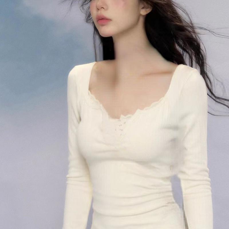 Модные простые белые футболки Mori Girl с круглым вырезом, укороченный топ Gyaru, тонкие повседневные футболки с длинными рукавами Gyaru, эстетичная осень-зима 2000-х годов