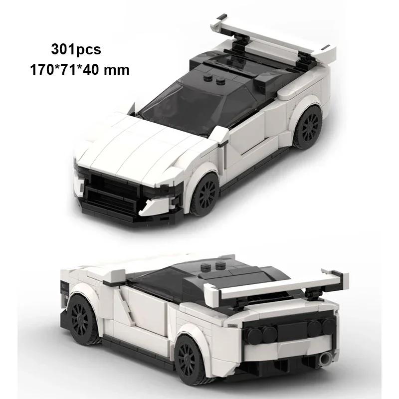 Технический Городской Скоростной Спортивный MOC Креативный Гоночный Автомобиль Строительные Блоки Гараж Carro Rennau Voiture Транспортные Средства Игрушки