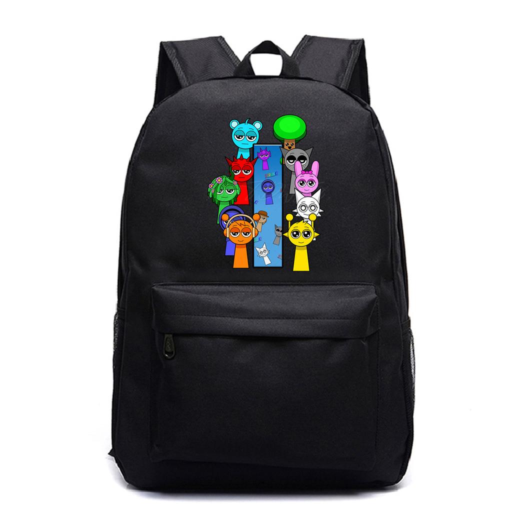 Leisure Travel Backpack Rhythm Box 26 Letter School Bag Elementary and Secondary School Students Peripheral Backpack Trend