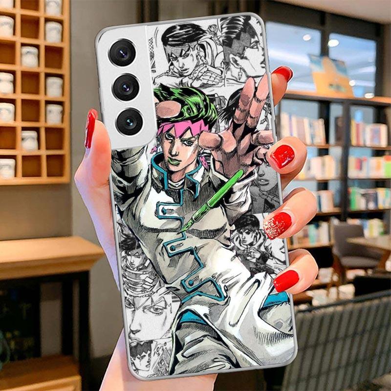 Чехол для телефона JoJo's Bizarre Adventure Рохан Кисибэ для Samsung Galaxy S26 S25 Edge S24 Ultra S23 S22 Plus S21 S20 FE Мягкий Забавный