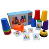 Children Stacking Cups Quick Stacks Cups Sports Speed Training Game Classic Interactive Challenge