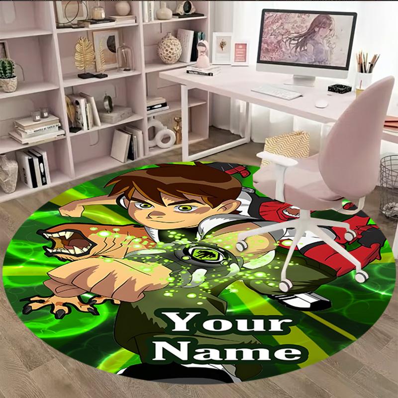 Customizable B-Ben102 Round Non-Slip Carpet - Ideal for Garden, Picnic, Office, Perfect for Decoration, Suitable For All Seasons
