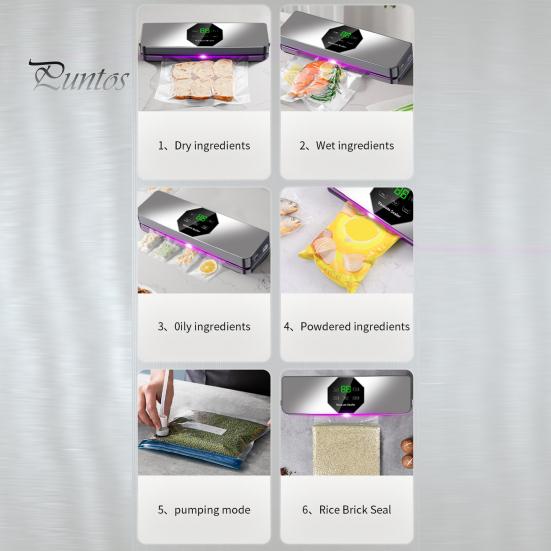 Полностью автоматический вакуумный упаковщик с УФ-стерилизацией, съемным основанием, цифровым дисплеем, мощной силой всасывания, упаковочной машиной для консервирования пищевых продуктов