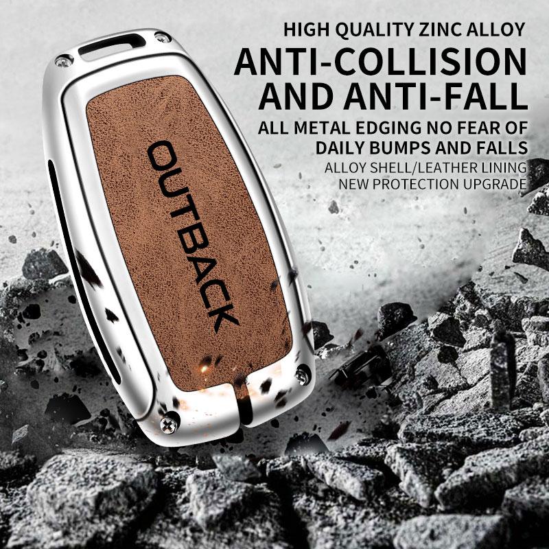 Чехол для автомобильного ключа из цинкового сплава для Subaru Outback, защитная пленка с дистанционным управлением для Subaru Outback, держатель для ключей, автомобильные аксессуары