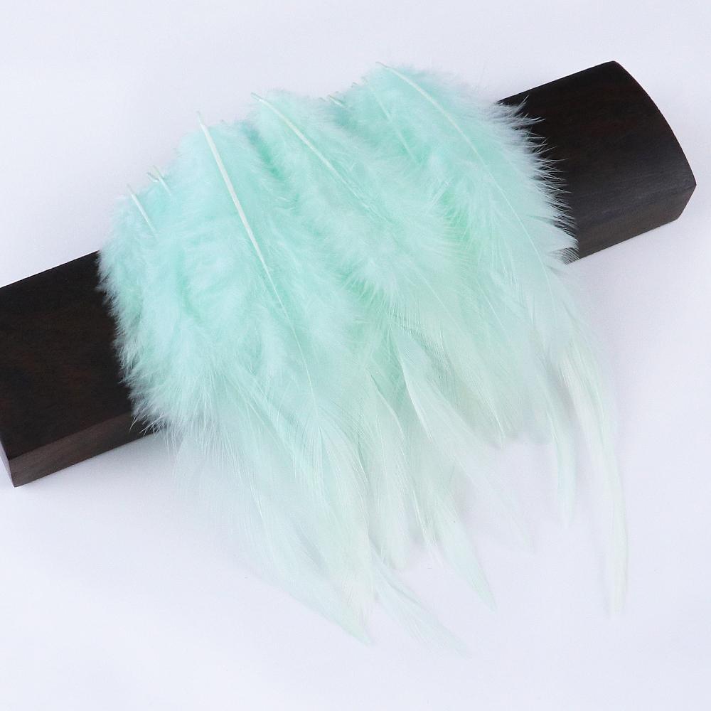 50 шт. Натуральные куриные перья 4-6 дюймов Красивые петушиные перья для изготовления украшений Аксессуары для рукоделия Карнавальное украшение