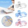 Transparent Book Clip Plastic Book Page Holder Clips Multifunctional Bookmark Reading Accessories
