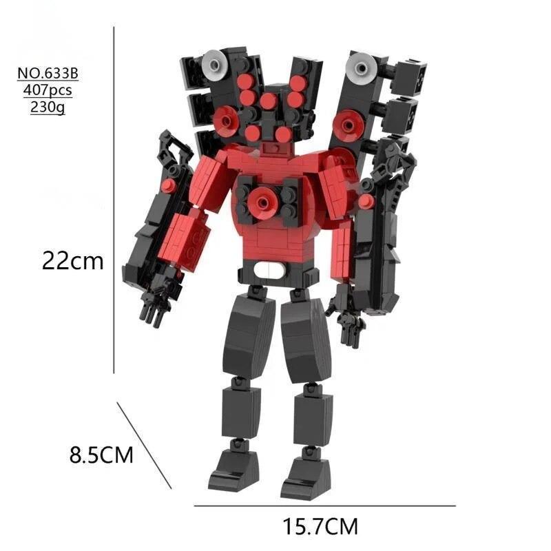 Speakerman Titans Tv Man Titans Cameraman Skibidi Toilet Building Blocks Toy Titans Speaker Man Camera Man Clock Drill Man Brick