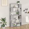 VidaXL Bookcase-Room Divider Sonoma Grey 100x24x188 Cm 3187604