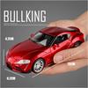 Масштаб 1/32 Toyota GR SUPRA, литая под давлением спортивная модель автомобиля, игрушечный автомобиль с откатным механизмом, звуком и светом для детей, коллекция подарков для мальчиков и девочек